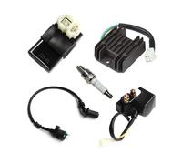Kit di candele di accensione CDI AC a 6 pin, regolatore di tensione, raddrizzatore, solenoide, relè, adatto for quad ATV GY6 da 50 cc, 125 cc e 150 cc.(Spark Plug)