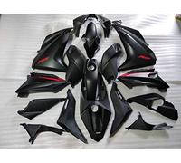 Kit di carenature per carrozzeria in plastica ABS per moto con foro preforato per Yamaha R125 (nero opaco, 2014-2018)