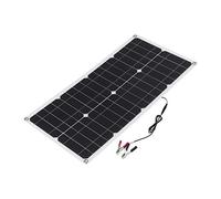 Kit di caricabatterie per auto con pannello solare con interfaccia USB, silicone monocristallino, antiriflesso, alta trasparenza, vetro temperato a basso contenuto di ferro, rigidità migliorata