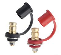 Kit di caricatori per batteria, in PVC e ottone, 250 A, con protezione rossa e nera, per auto, camion, barche e ATV, terminale Quick Safe