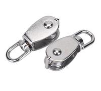 Kit di Carrello di Ancoraggio per Kayak e Canoa - Puleggia in Acciaio Inossidabile con Accessori per Anelli Oculari e Gancio - Anti russo Facile Installazione