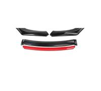 Kit Di Carrozzeria Per Mitsubishi Per Lancer Per Evolution Per Eclipse Deflettori Per Paraurti Anteriore Spoiler Splitter Diffusore(Black and Red)