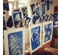 Kit di carta cianotipia solare - 12 fogli per confezione con dimensioni A4/A5/A6, pellicola blu premium per stampa al sole, materiale per arte fai-da-te, artigianato, fotogrammi, stampa e progetti fot