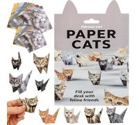 Kit di carta fai da te per gatti, Gatti di cart-a fai da te, 50 fogli di c-arta 3D per g-atti, Creative Origam Animal K-it, Ki-t di decorazione a forma di animale origami, Regali Natalizi