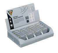 Kit di carta per riparazioni di biciclette da 20 pezzi Topeak Glueless Patch - Counter Display Box Gris