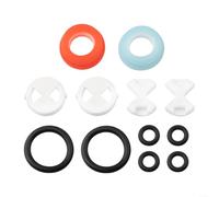 Kit di cartucce di ricambio per rubinetto miscelatore, set da 12 rondelle per rubinetto con dischi in porcellana e O-ring, compatibili con rubinetti da cucina e bagno