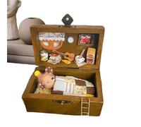 Kit Di Casa In Miniatura - Casa Artigianale In Miniatura, Kit Per La Casa Delle Bambole Fatte A Mano | Dream Home For Small Pets, Animali Realistici Fatti A Mano In Legno In Scatole Design