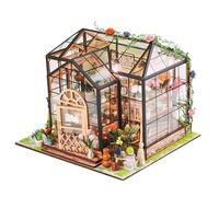 Kit Di Casa In Miniatura - Kit Di Creazione Di Case Creative | Set Modello Di Case | Modello Di Legno Creativo Fatto A Mano | Artigianali Per Adulti Per Costruire Piccoli Con Luci E Piante