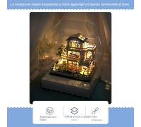 Kit Di Casa In Miniatura - Modello Di Villa In Legno 3D Con Luci A LED Per La Creazione Creativa, Maker Artigianale Fatto A Mano Per Ragazzi, Ragazze, Adolescenti, Donne, Familiari, Amici, Figlia