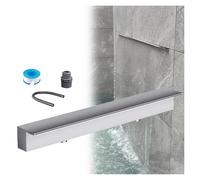 Kit di cascata in acciaio inox per esterni da incasso, per laghetti, spa e giardini, larghezza 30,5 cm, ideale per la decorazione del cortile (uscita 190 cm