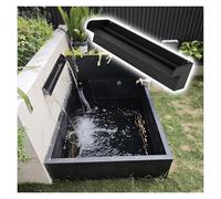 Kit di Cascata in Acciaio Inox per Fontana da Esterno, Ideale per laghetti e Piscine. Elemento Decorativo con Funzione di Filtro e valorizzazione estetica per Giardini e spazi Verdi.