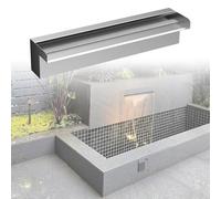 Kit di Cascata per Fontana da Esterno in Acciaio Inossidabile per laghetti e Piscine, migliora l'estetica, filtra e arricchisce Le fontane da Giardino, Perfetto per l'arredamento del Cortile