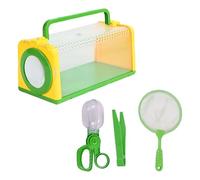 Kit di cattura Insecta per bambini, con pinzette e rete di cattura per osservazione della natura, contenitore Insecta per l'apprendimento in aula