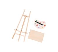 Kit di cavalletti in miniatura in legno con espositore 1/12 mobili per la casa delle bambole Art Room Scene Display Accessorio in miniatura Mobili per la casa delle bambole