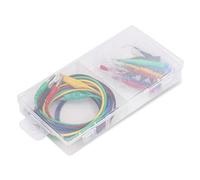 Kit di cavetti per misuratori, cavetti per multimetri con clip placcate in nichel da 4 mm e punte di sonda posteriori, 3 sonde ad angolo per apparecchiature di prova elettrica