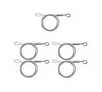 Kit di Cavi per Appendere Quadri da 5 Pezzi, Acciaio Inossidabile 2M X Φ1,5 mm con Gancio Regolabile nel Filo e Gancio per Modanatura del Binario
