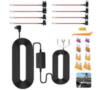 Kit di cavi rigidi USB di tipo C, da 12 V-24 V a 5 V, kit con 4 tipi di fusibili LP Mini, Mini, ATO, Micro2, cavo di alimentazione con protezione a bassa tensione da 3,5 m