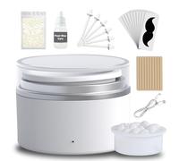 Kit di cera per naso per uomini e donne, scalda cera intelligente con controllo della temperatura con perline di cera da 100 g, 10 applicatori, 30 bastoncini per capelli per naso, 10 baffi e olio per