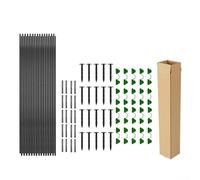 Kit di cerchi da giardino per protezione delle piante, dimensioni personalizzabili, con connettori per aste in fibra di vetro, clip da giardino, picchetti per aiuole rialzate, protezione dal gelo