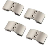 Kit di cerniere girevoli a 180 gradi per porte in vetro, struttura in lega di zinco resistente, perfetta per porte della doccia, include 4 morsetti a clip