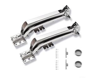 Kit di cerniere parallele a 180 gradi per porte scorrevoli laterali utilizzate in armadi, armadi e sistemi di scaffalature