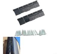 Kit di cerniere per porta camper in alluminio nero compatibile con quinta ruota e rimorchio da viaggio, set di cerniere a frizione per la riparazione della porta d'ingresso del camper, hardware