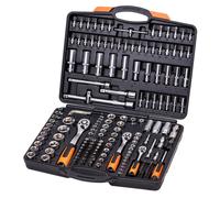 KIT DI CHIAVE A CRICCHETTO 171 PEZZI 1/2'', 1/4'', 3/8'', SET DI BUSSOLE
