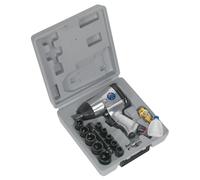 Kit Di Chiave A Impatto Ad Aria Con Bussole 1/2" Sq Drive | SA2/TS Sealey Nuovo