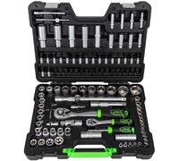 KIT DI CHIAVI A BUSSOLA A CRICCHETTO 108 PZ CASSETTA BUSSOLE CROMO VANADIO