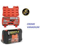 Kit di chiavi a bussola a cricchetto 30 pz cassetta bussole cromo vanadio