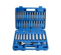 Kit di chiavi a cricchetto 43 Pz Ammortizzatore Puntone Dado Go-thru Set Di Prese E Cricchetto Sterzo Mozzo Sospensione Ammortizzatore Dado Strumento Di Rimozione Presa Kit