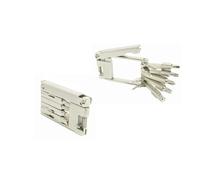 Massi Folding Allen Flat Design 12 F Multitool Argento Grey
