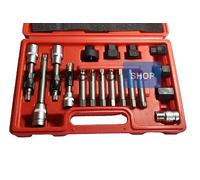 KIT DI CHIAVI PER SMONTAGGIO PULEGGIA E ALTERNATORE MOTORE AUTO 18 PEZZI VALIGIA