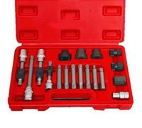KIT DI CHIAVI PER SMONTAGGIO PULEGGIA E ALTERNATORE MOTORE AUTO 18 PEZZI VALIGIA
