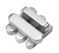 Kit di chiavi piatte parallele tipo A for albero di trasmissione in acciaio inossidabile 304, quadrate e rettangolari, M3, M4, M5, M6, M8, M10-M16(22mm,M3x3(20pcs))