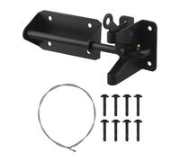 Kit di chiavistello automatico per cancello resistente per recinzioni in legno da esterno, porte di piscine e giardini in acciaio al carbonio, design autobloccante a gravità,