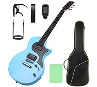 Kit di Chitarre Elettriche da 40 con Chitarra Elettrica con Pickup, Borsa per Gig per Principianti (BLUE
