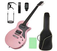 Kit di Chitarre Elettriche da 40 con Chitarra Elettrica con Pickup, Borsa per Gig per Principianti (PINK