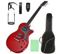 Kit di Chitarre Elettriche da 40 con Chitarra Elettrica con Pickup, Borsa per Gig per Principianti (rosso