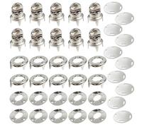 Kit di chiusura a bottone girevole di grado marino con viti di base ad occhiello, strumenti di bloccaggio girevoli per barca, telone, accessori, set da 10 (B)