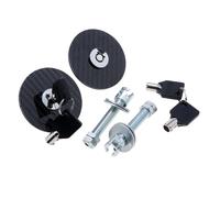 Kit Di Chiusura A Chiave Per Perni Cofano Motore Racing Mount Nero
