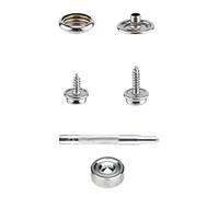 Kit di Chiusure A Scatto 120 Pezzi,Bottoni Automatici In Tela Marina con 2 2488