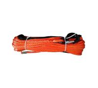 Kit di cinghie di traino fuoristrada for impieghi gravosi, con fune sintetica for verricello da 10 mm x 30 m e gancio. Con alta visibilità(Orange)