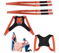 Kit di cinghie di trasporto per trasloco, cinghia di sollevamento con gilet per 2 persone, cinghia di trasporto regolabile per mobili e dispositivi, cinghie per il trasporto di mobili, capacità di