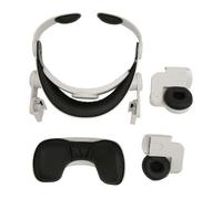 Kit di cinturino per visore VR, ricambio per il visore 2, cinturino regolabile, leggero e comodo, con driver da 40 mm e copri-orecchie in pelle proteica per un'esperienza VR