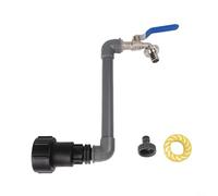 Kit di collegamento adattatore IBC rubinetto da 3/4 di pollice per contenitori serbatoi, con struttura in ottone per resistere a ruggine e condizioni di alta temperatura