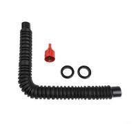 Kit di collegamento dell'acqua piovana con tubo di prolunga regolabile da 15,2 cm e guarnizioni impermeabili, include punta da trapano per sistemi di accumulo dell'acqua all'aperto