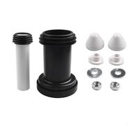 Kit di collegamento scarico e scarico per WC sospeso compatibile con Duofix per telaio cisterna modello 152.426.46.1 in opribulloni in cromo satinato