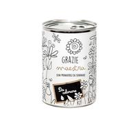Kit di Coltivazione di Fiori da Regalare con Messaggio - Regalo per Maestra e Festa della Docenti Regalo Originale Amici Famiglia Feste - Facilissimo da Usare - 100% Realizzato in Europa