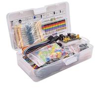 Kit di componenti elettronici con breadboard da 830 punti di connessione, cavo, resistore, condensatore, LED, potenziometro per Arduino R3 - Strumenti completi per migliorare la capacità di